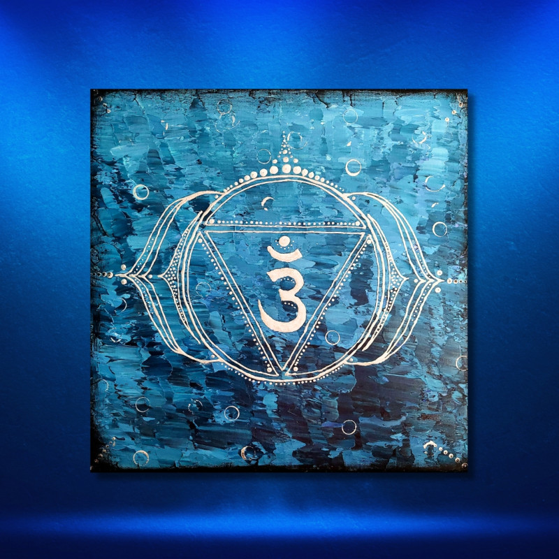 Czakra szósta "Ajna" - EosCris - Obraz Akrylowy - 30x30cm -  Wgląd