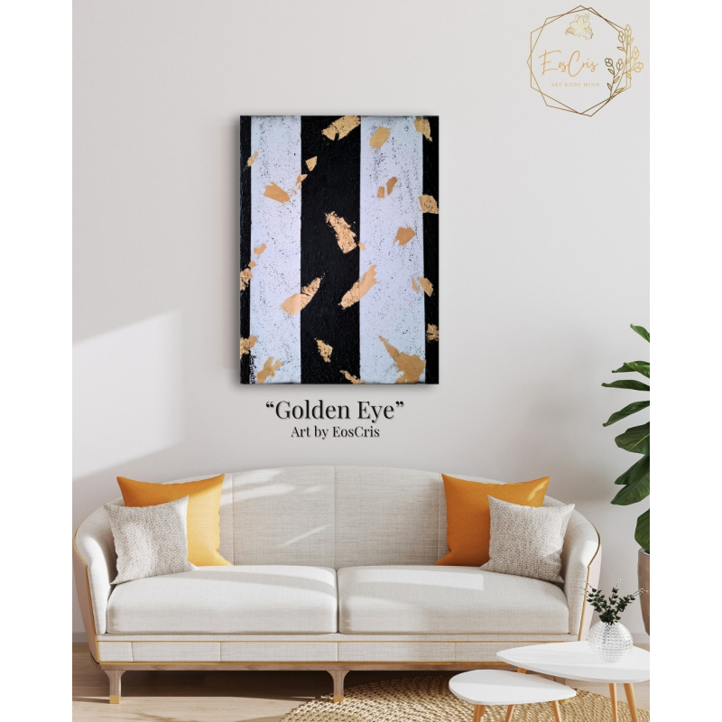 "Golden Eye" - EosCris - Obraz Mocy - 80x60cm