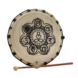 Bęben Szamański z Pałeczką - 25 cm - Czakra