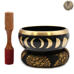 Zestaw Mis Dźwiękowych 14cm Fazy księżyca - Czarna