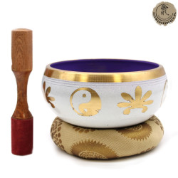 Zestaw Misa Dźwiękowa 14cm Yin- Yang - Biało - Fioletowa