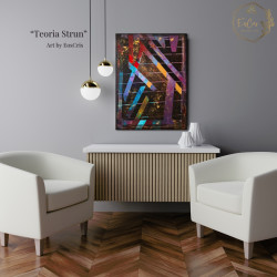 "Teoria Strun" - EosCris - Obraz Mocy - 80x60cm