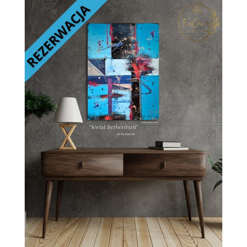 "Kwiat Berberdurii" - REZERWACJA - EosCris - Obraz Mocy - 80x60cm