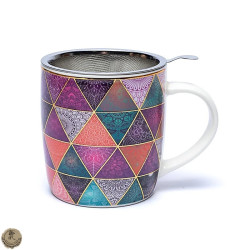 Kubek - Patchwork - Zaparzacz - 400ml